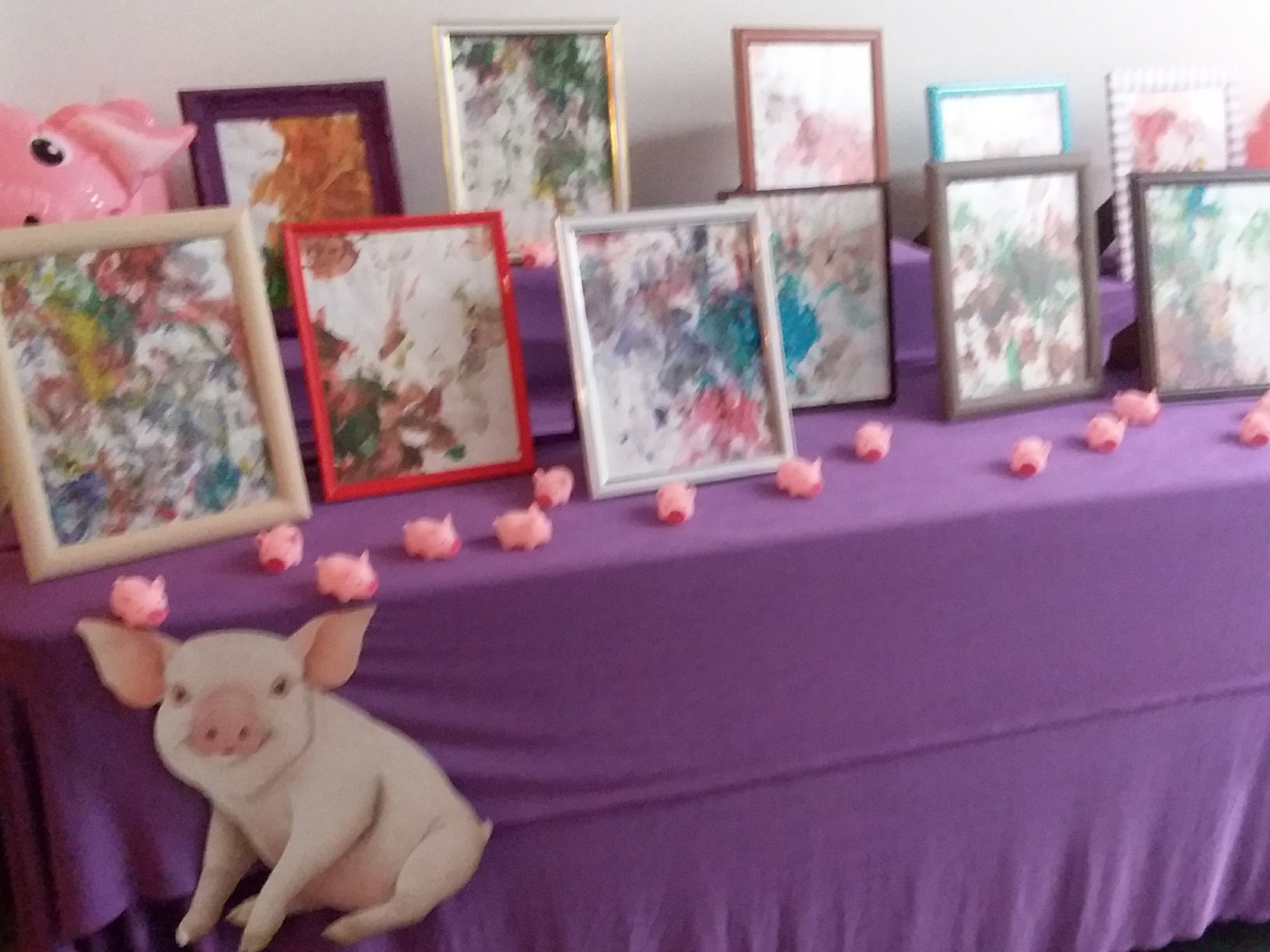 An Art Show of My Pig’s Paintings