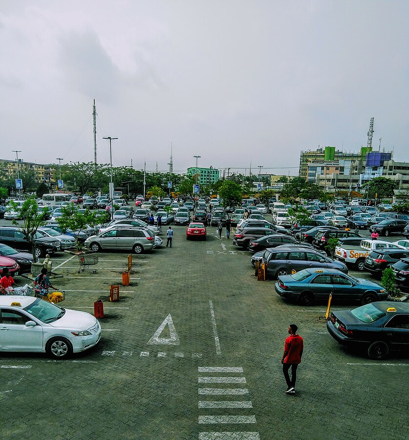 Busy Parking Lot