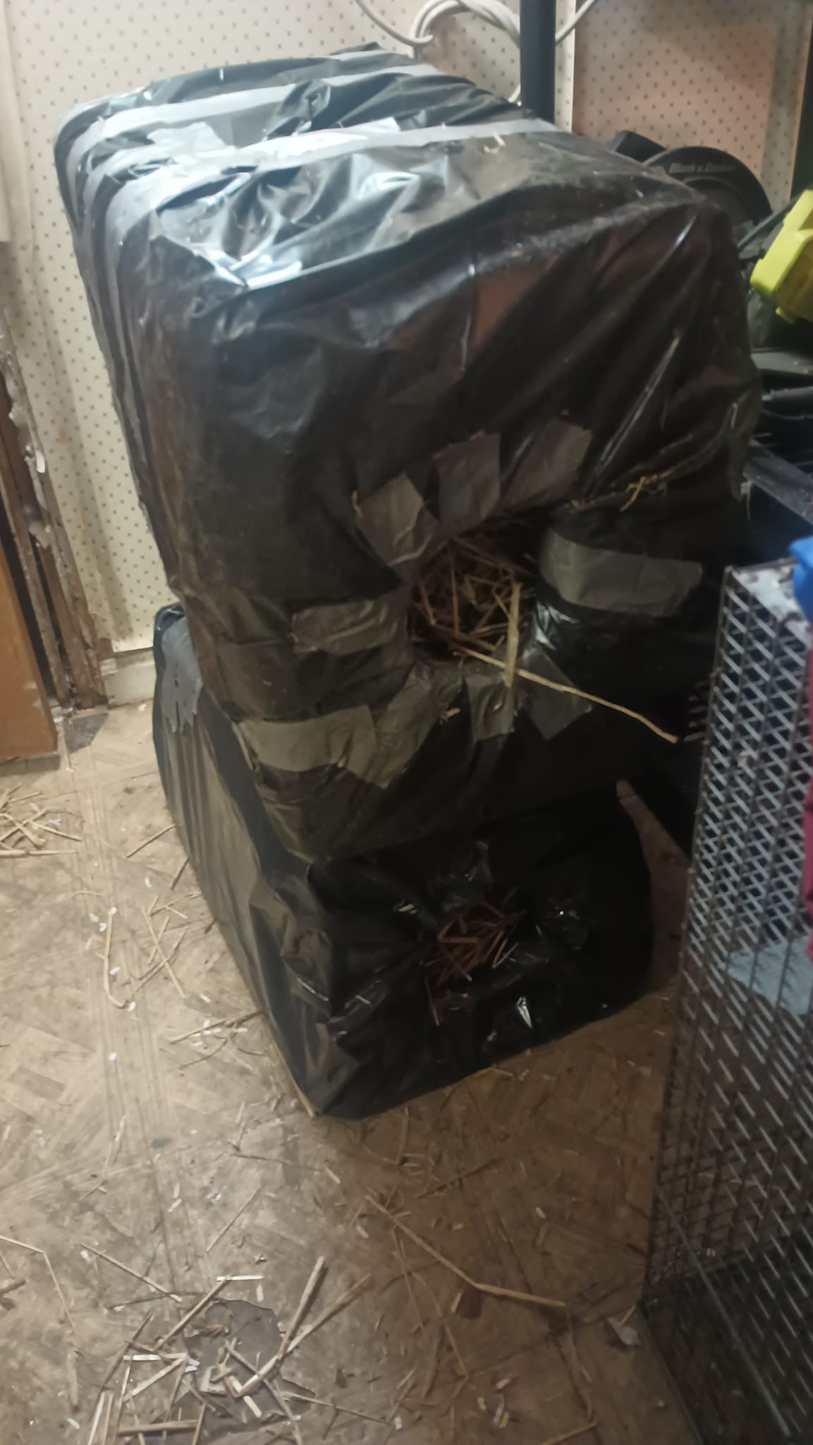 Two Stray Cat Shelters Filled With Straw