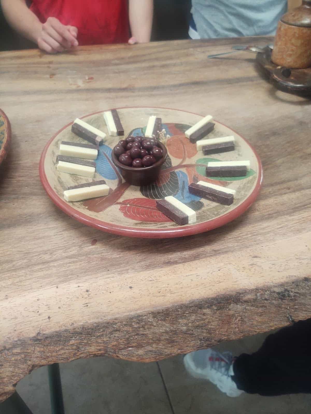 Snack Plate With Chocolate Snack Plate With Chocolate