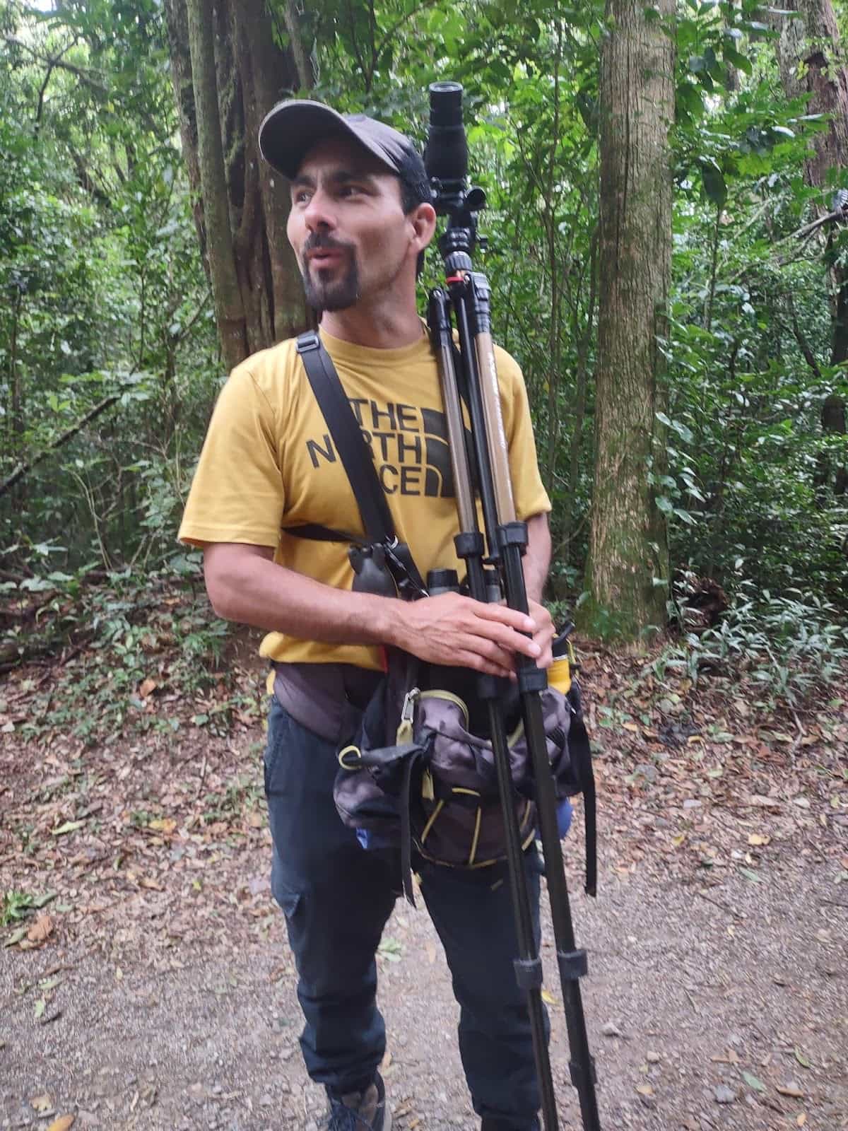 Dennis the Tour Guide With his Equipment, a Telescope and Fanny Pack Dennis the Tour Guide With his Equipment, a Telescope and Fanny Pack
