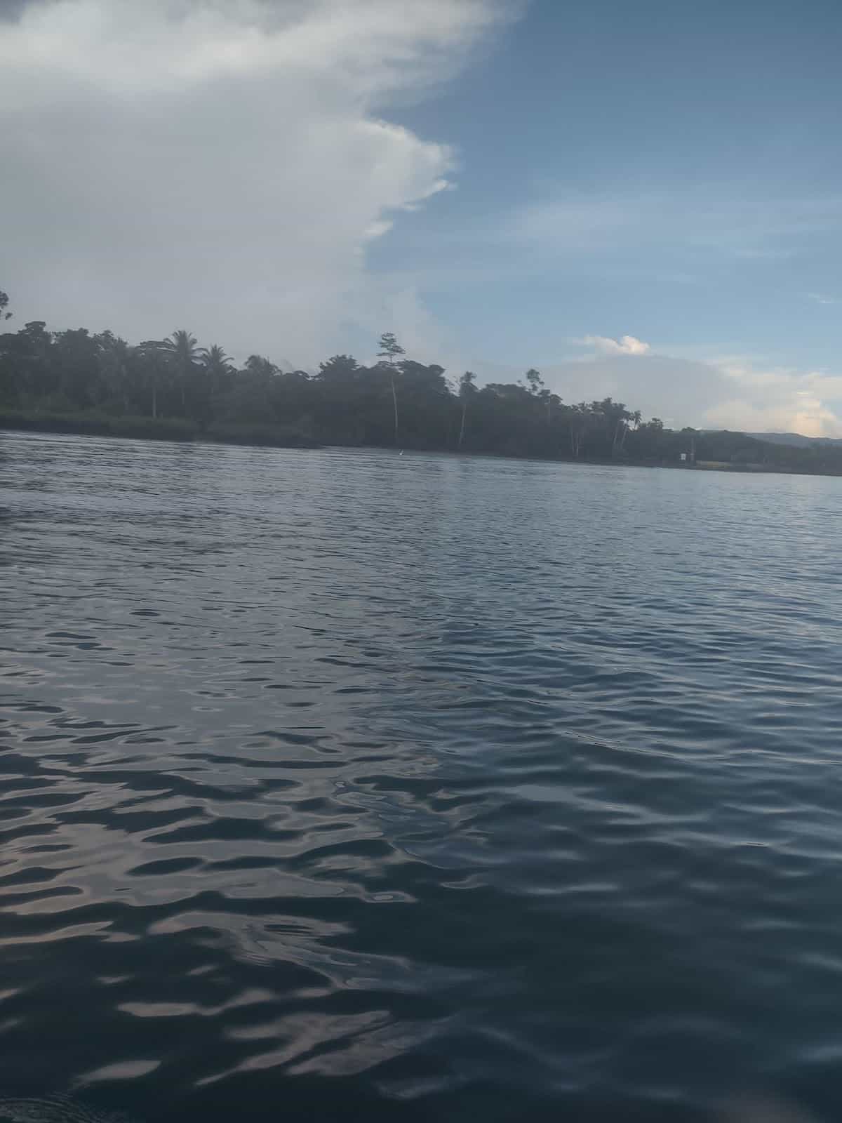 The View of the Water From our Kayak Near the Corcovado Beach Lodge in the Puerto Jimenez Area The View of the Water From our Kayak Near the Corcovado Beach Lodge in the Puerto Jimenez Area