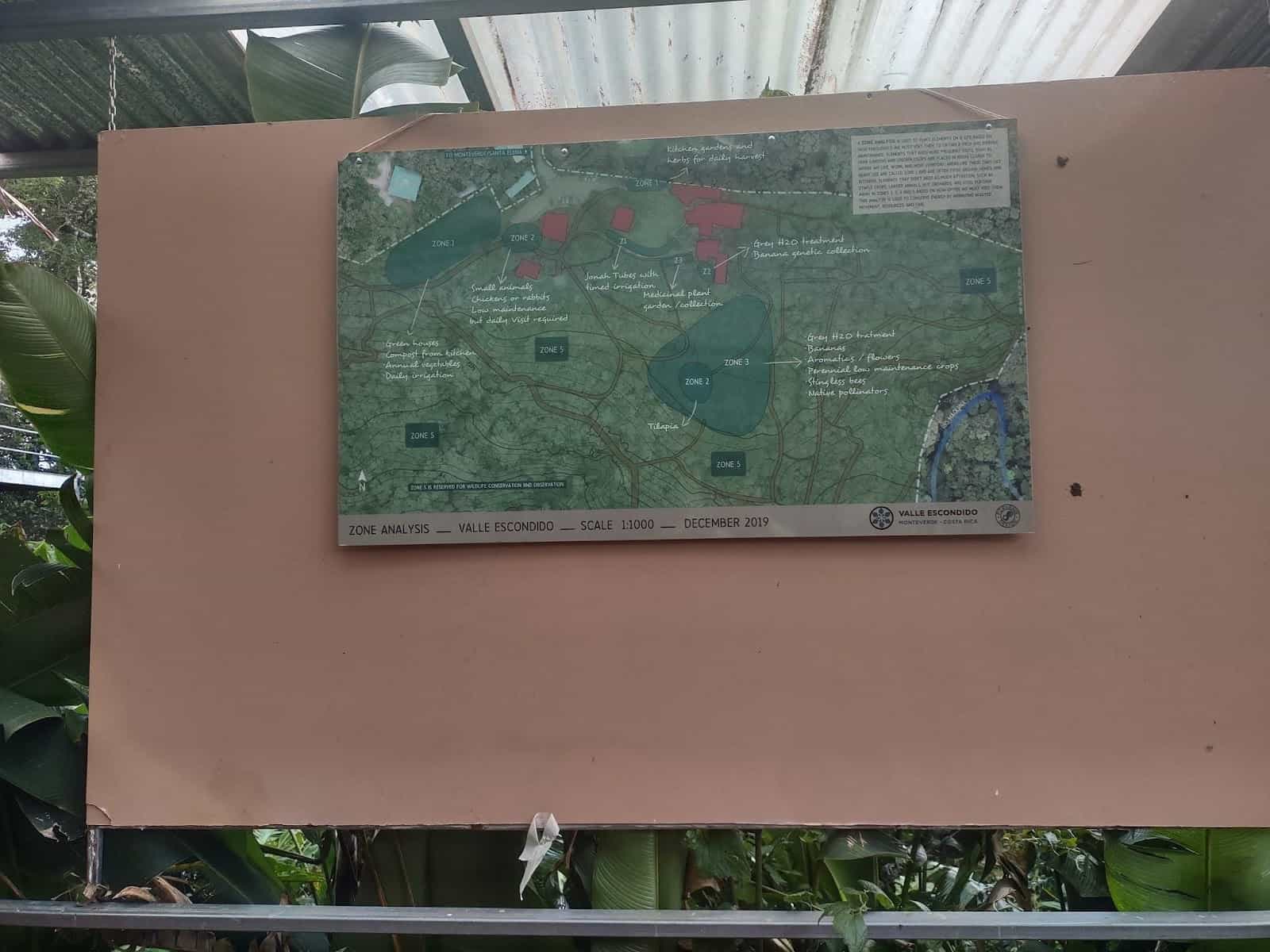 Map Showing the Grounds of Valle Escondido