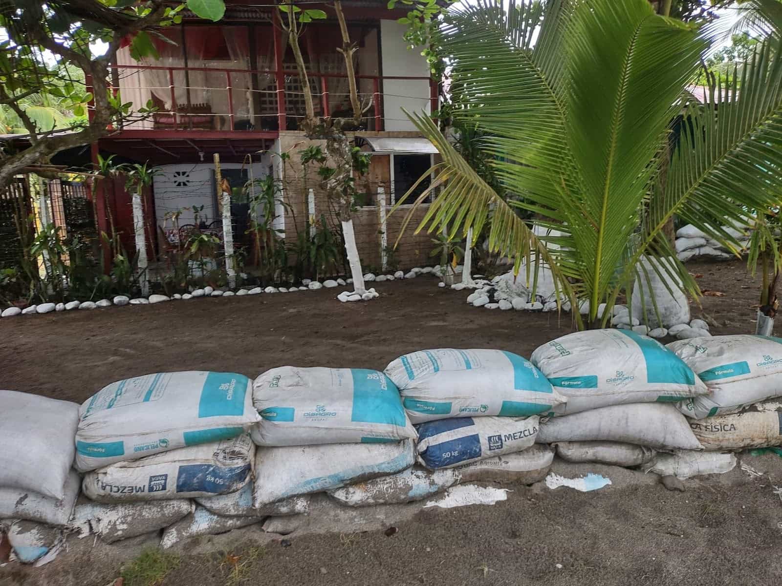 Two Story House With Sandbags in Front in Esterillos Oeste