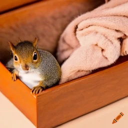 Wildlife Animal Rescue Squirrel in a Box. Wildlife Animal Rescue Squirrel in a Box.